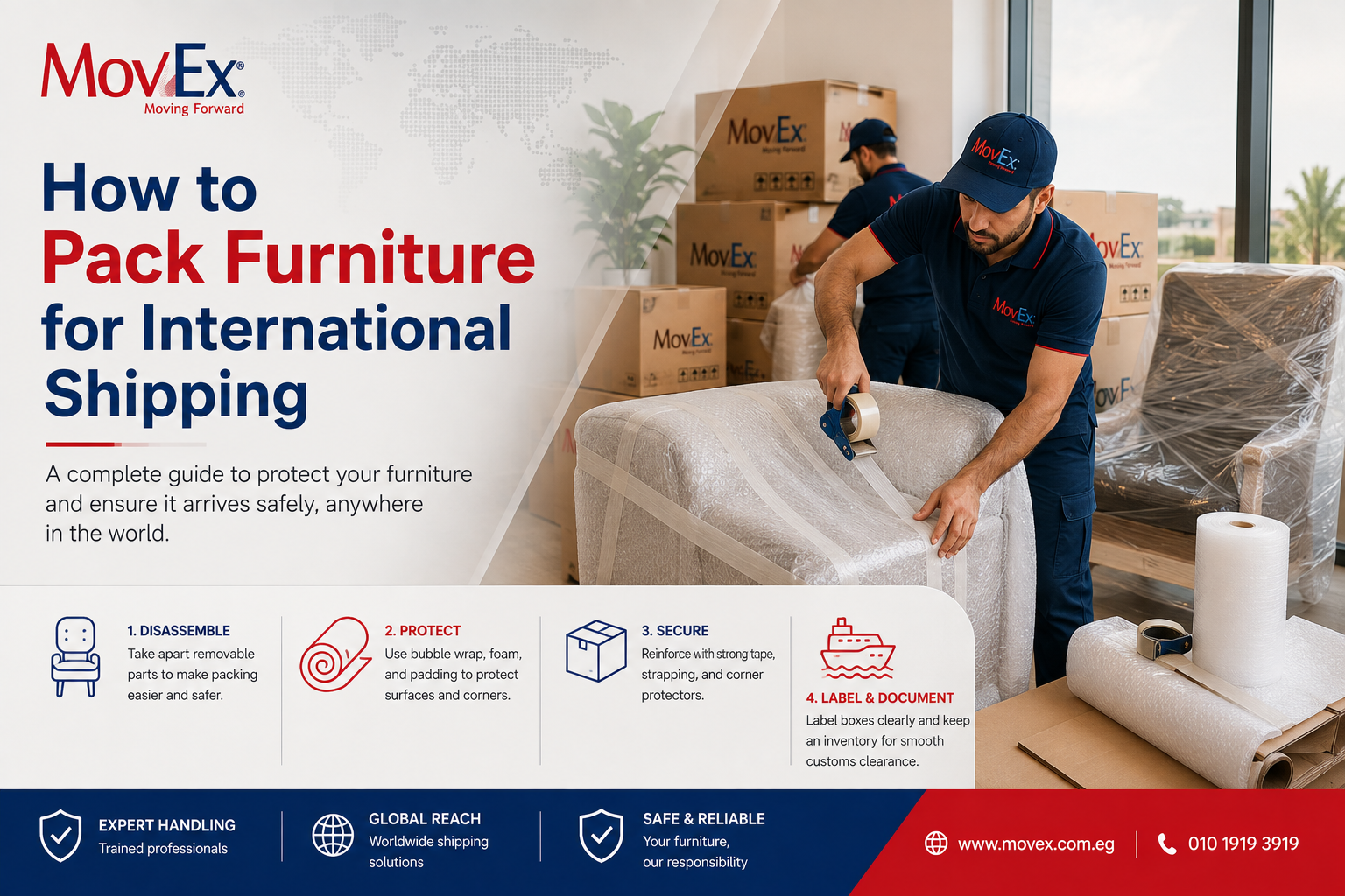 How to Pack Furniture for International Shipping (2026 Guide)